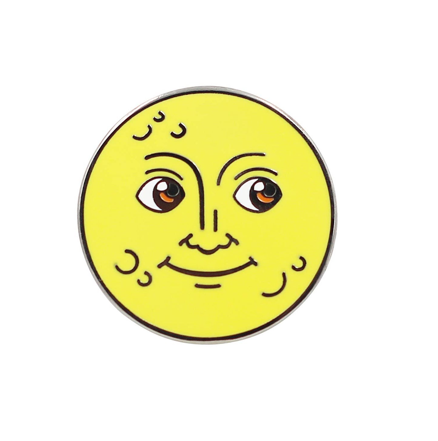 Moon Emoji – New Moon & Full Moon Enamel Pins