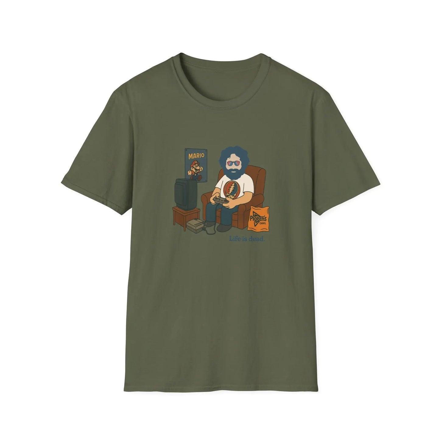 Jerry's Gaming - Life is dead.® Grateful Dead T-Shirt
