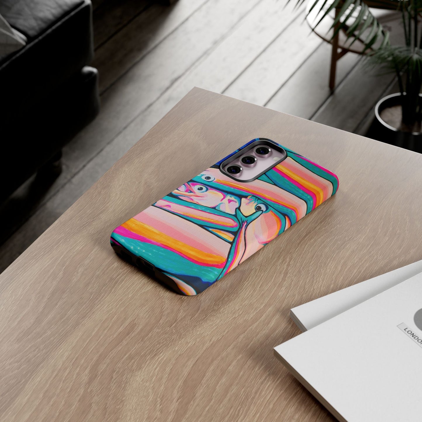 Neon Fish Tough Phone Case