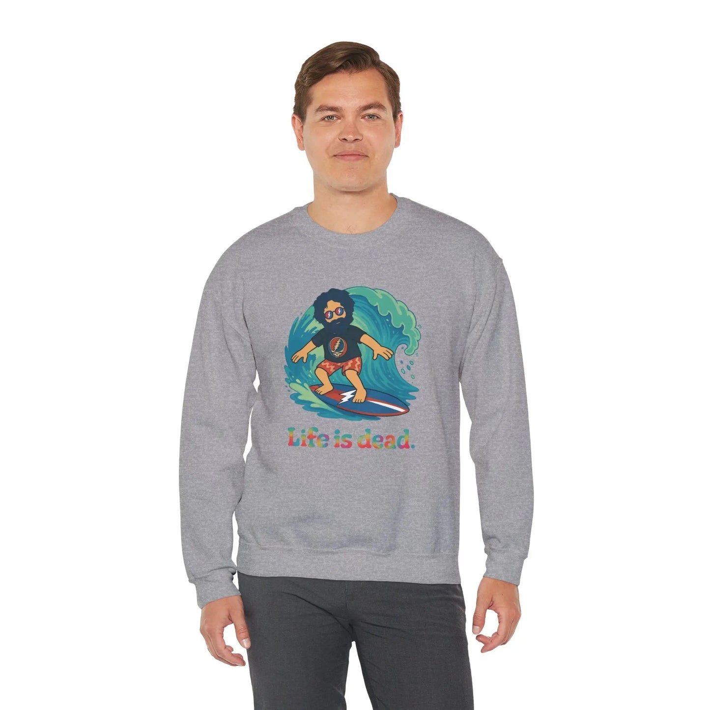 Surfing Jerry Life is dead.® Crewneck
