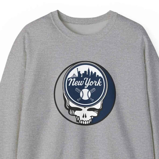 New York Yankees Original Stealie Grateful Dead Crewneck Grateful Dead Sweatshirt