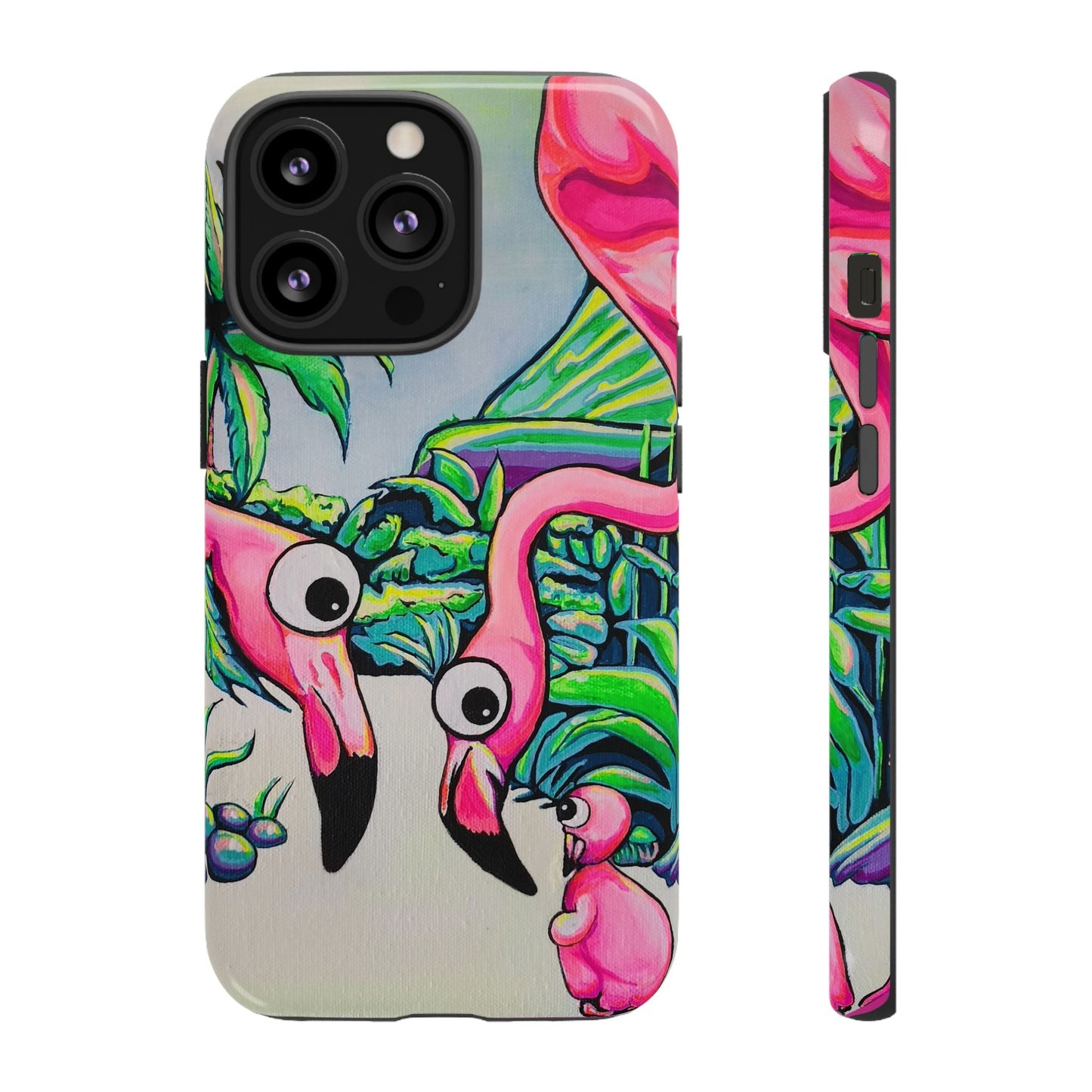 Cyclops Flamingo Family Tough Phone Case