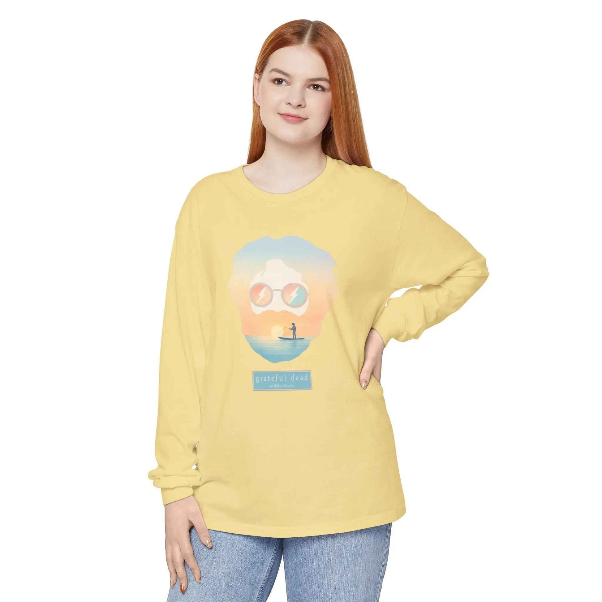 Tropical Jerry Vineyard Collection Garment-Dyed Long Sleeve T-Shirt