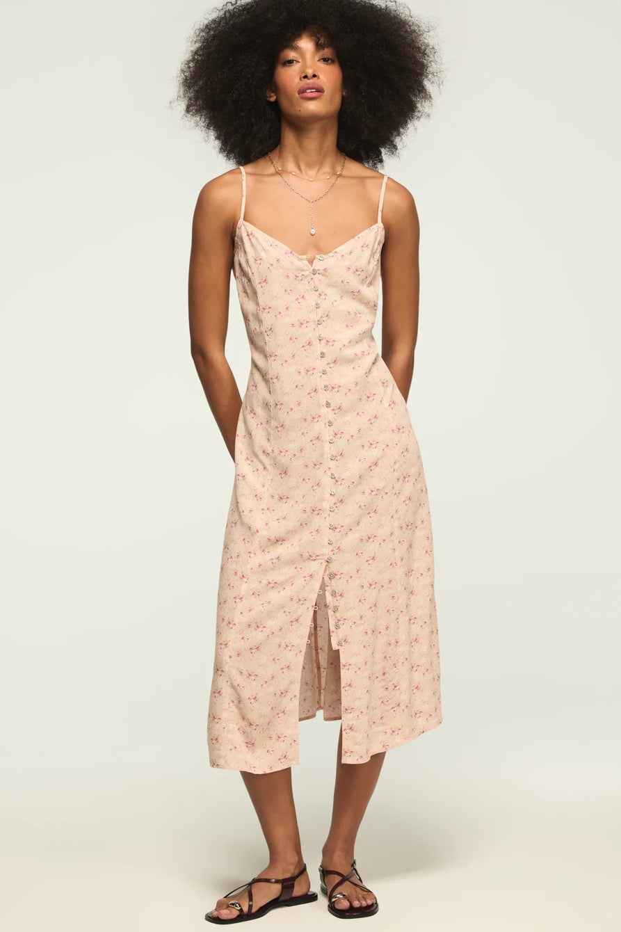 [158103-690] WOMENS LUCKY BRAND FESTIVAL PRINTED SIMONE SLIP DRESS