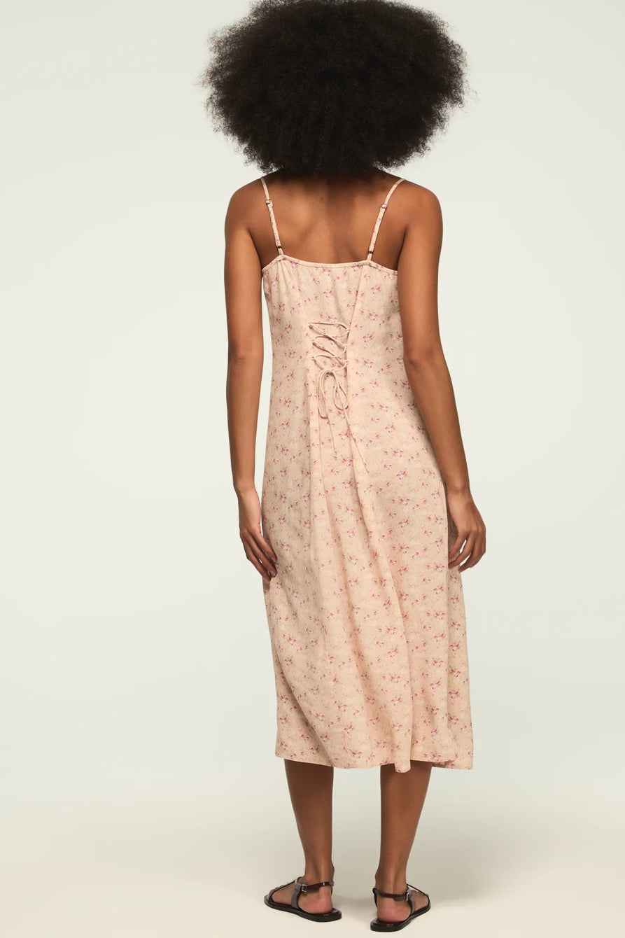[158103-690] WOMENS LUCKY BRAND FESTIVAL PRINTED SIMONE SLIP DRESS