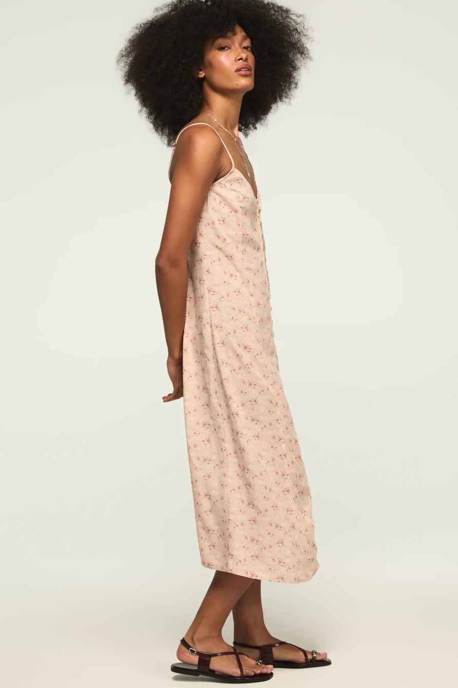 [158103-690] WOMENS LUCKY BRAND FESTIVAL PRINTED SIMONE SLIP DRESS