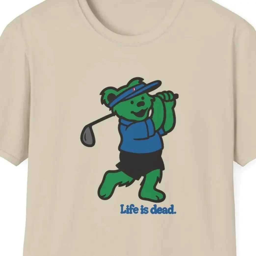 Golfin' Bear - Life is dead.® Grateful Dead T-Shirt