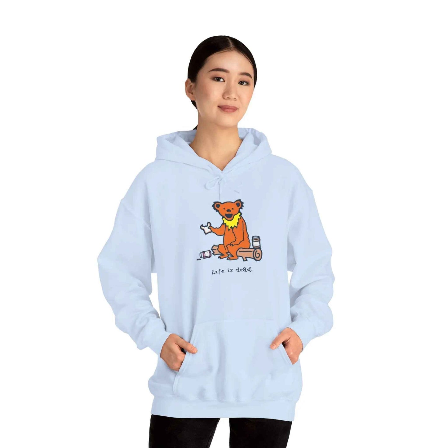 Life is dead.® Snackin' Bear Grateful Dead Hoodie