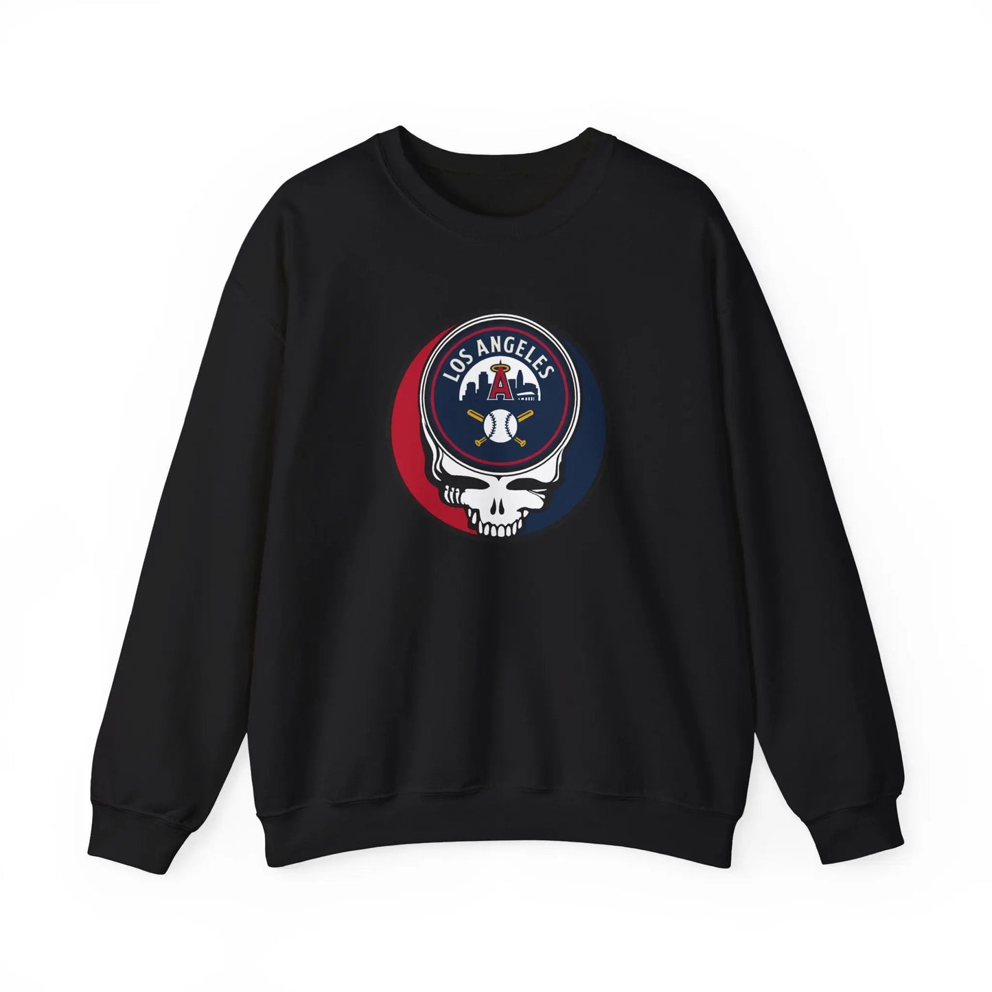 Los Angeles Angels Original Stealie Grateful Dead Crewneck Grateful Dead Sweatshirt