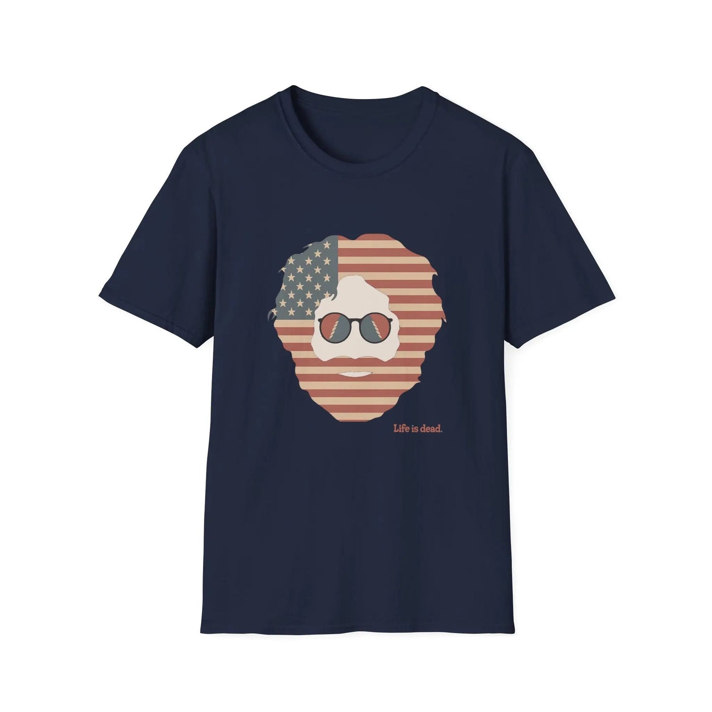 Stars & Stripes Jerry Life is dead.® Grateful Dead T-Shirt