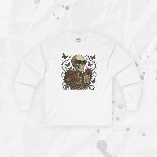 Floral Skull Garden - Long Sleeve T-Shirt