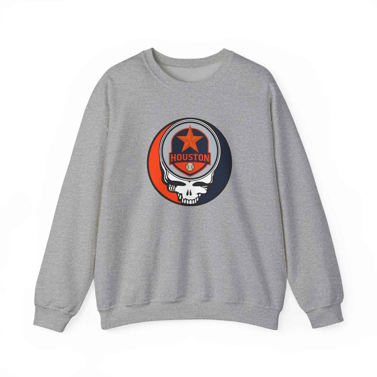 Houston Astros Original Stealie Grateful Dead Crewneck Grateful Dead Sweatshirt