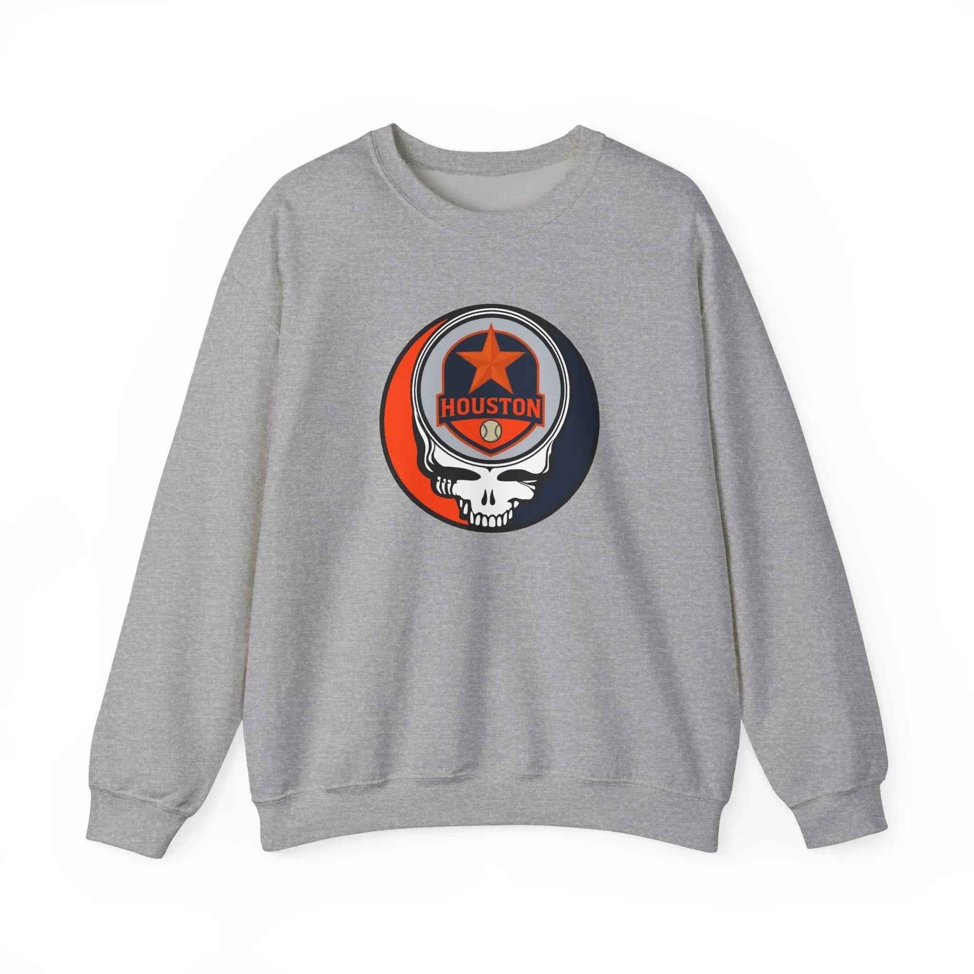 Houston Astros Original Stealie Grateful Dead Crewneck Grateful Dead Sweatshirt