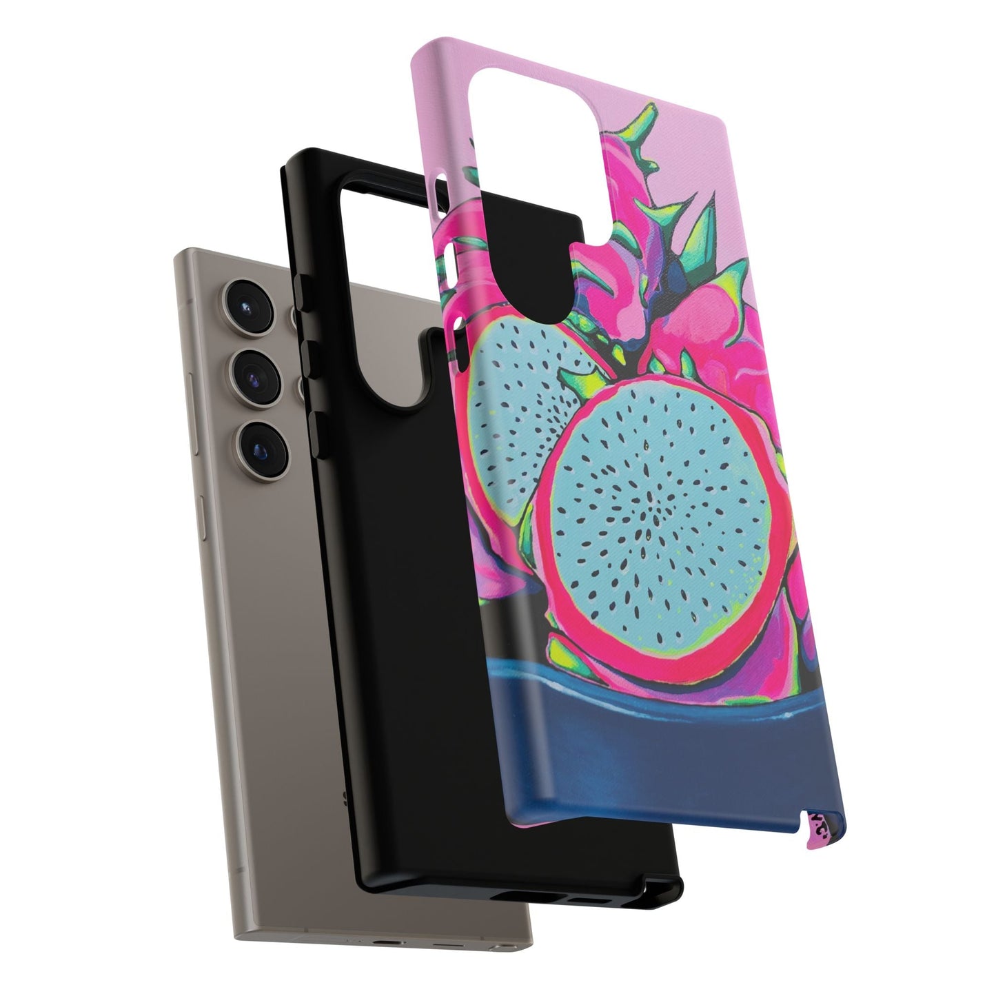 Neon Pink Dragon Fruit Tough Phone Case