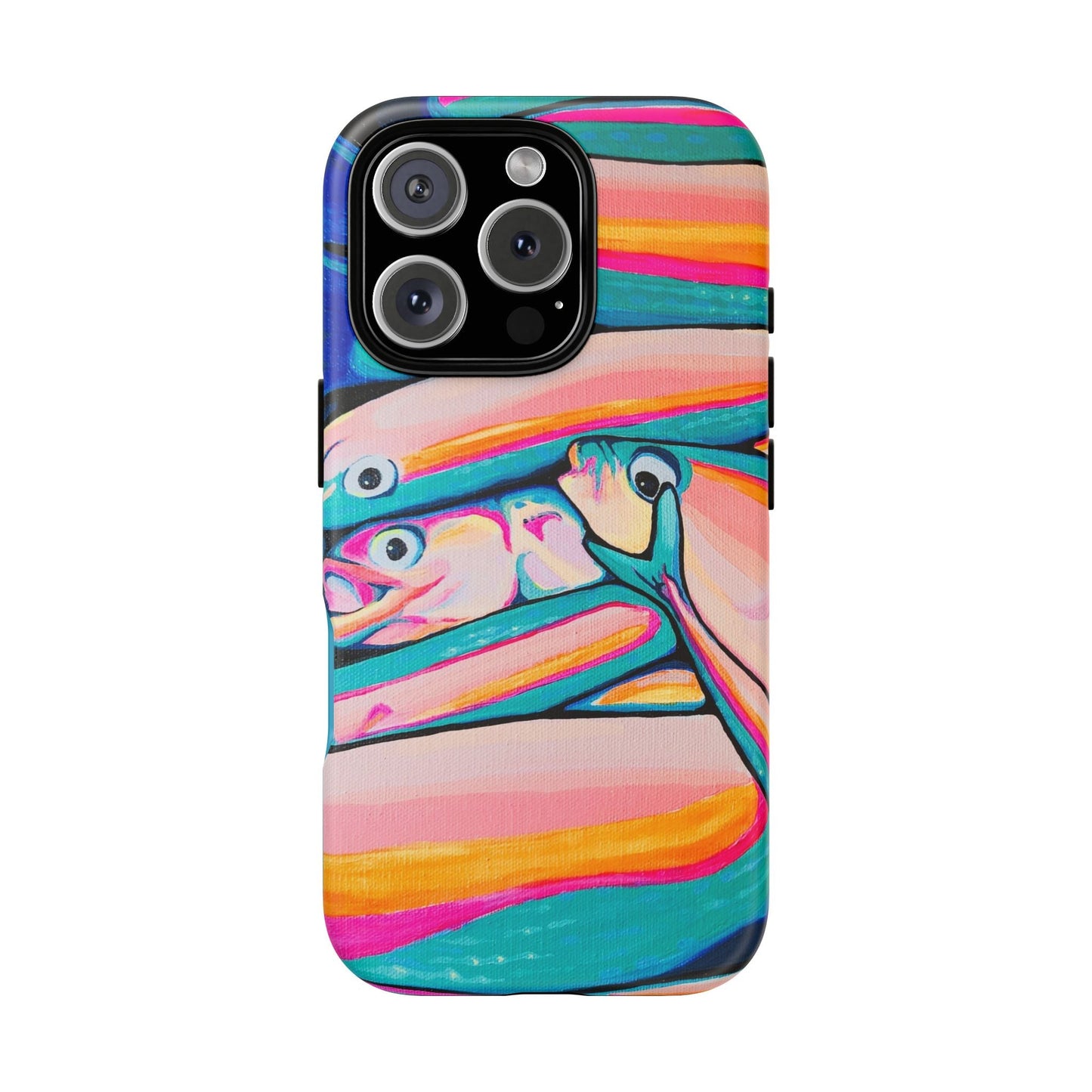 Neon Fish Tough Phone Case