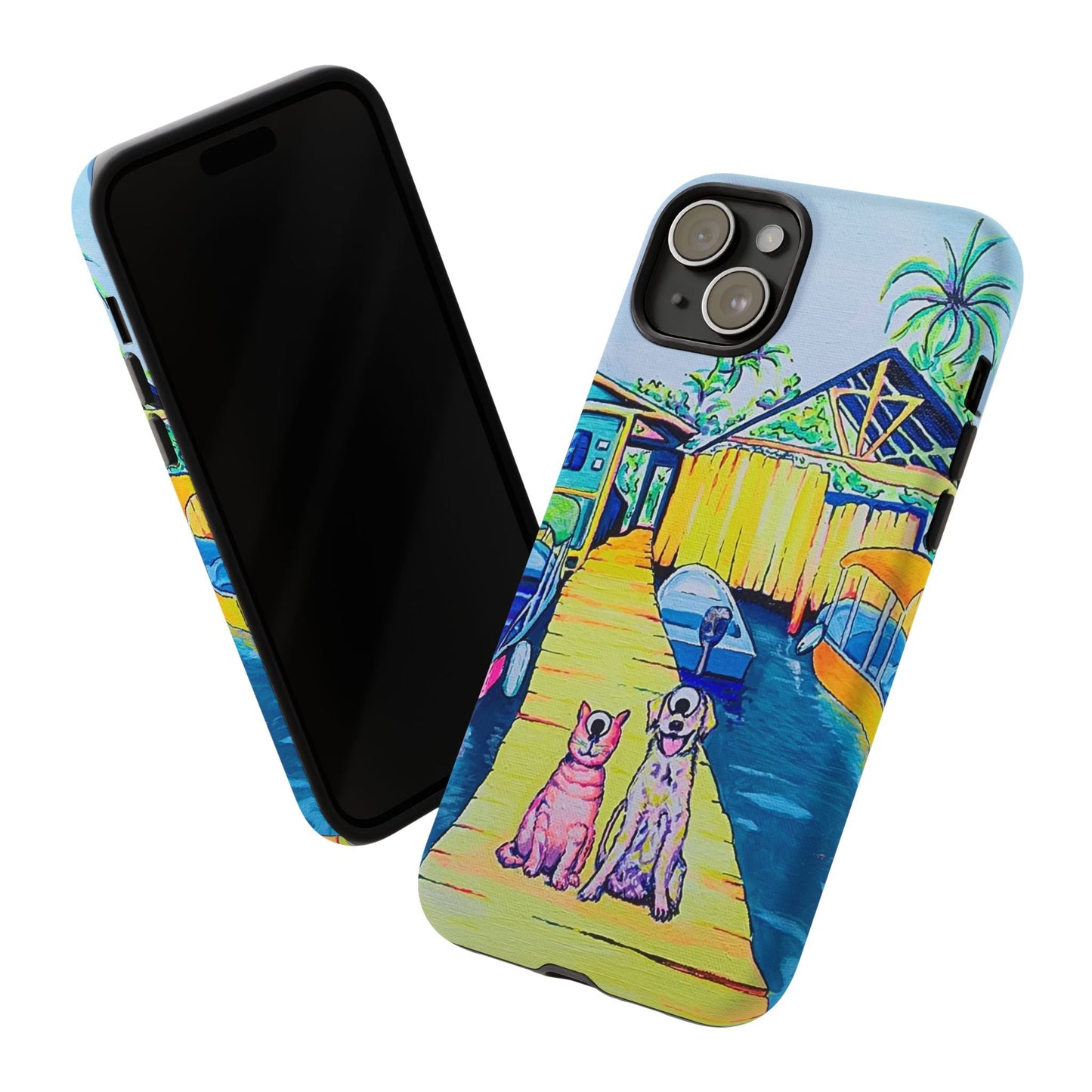 Cyclops Cat and Dog in Bocas Tough Phone Case