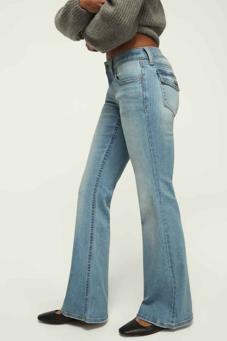 [162995-430] WOMENS LUCKY BRAND LOW RISE FLARE - PURITY WASH
