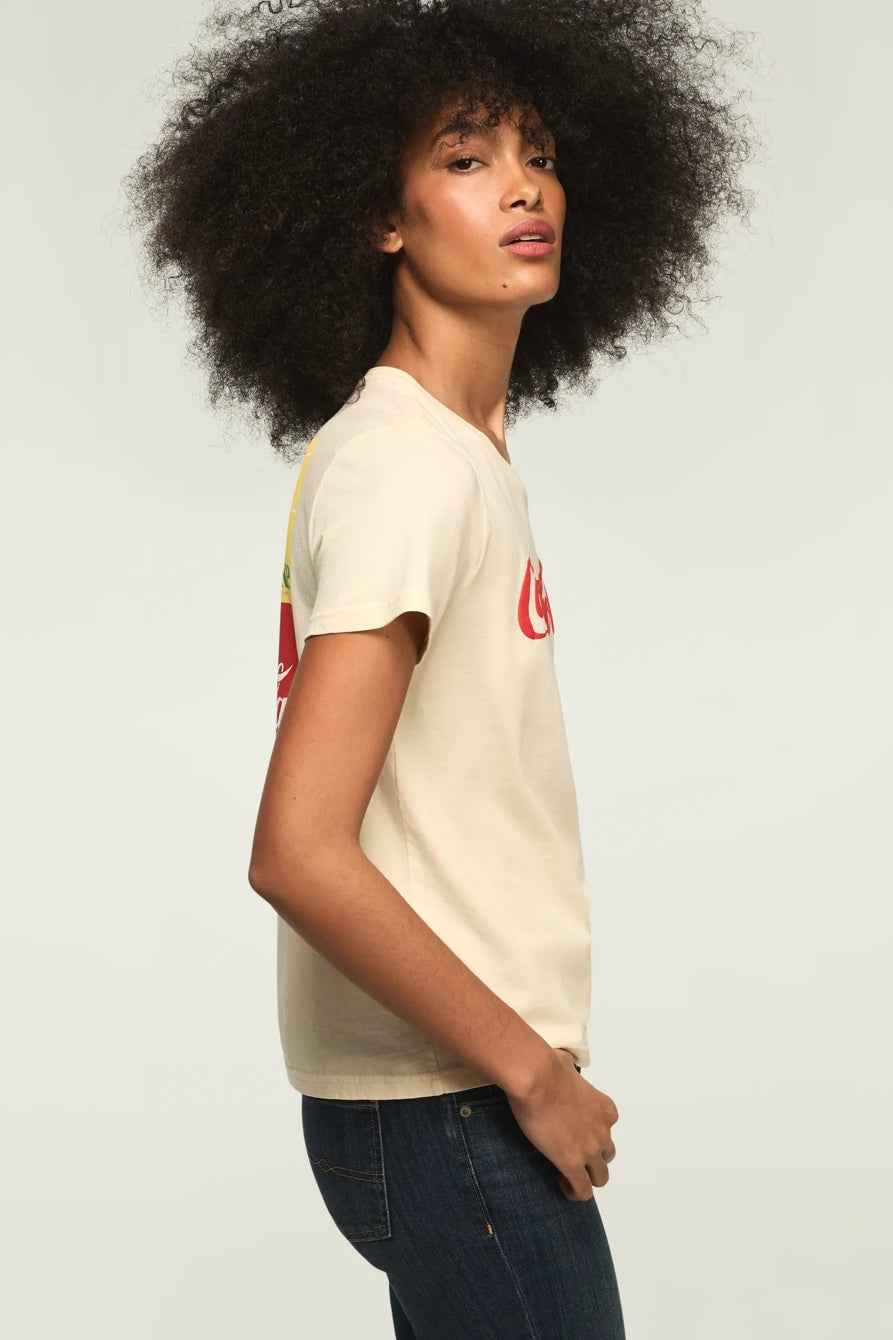 [163130-110] WOMENS LUCKY BRAND COCA COLA BRIGHTEN YOUR DAY CLASSIC CREW
