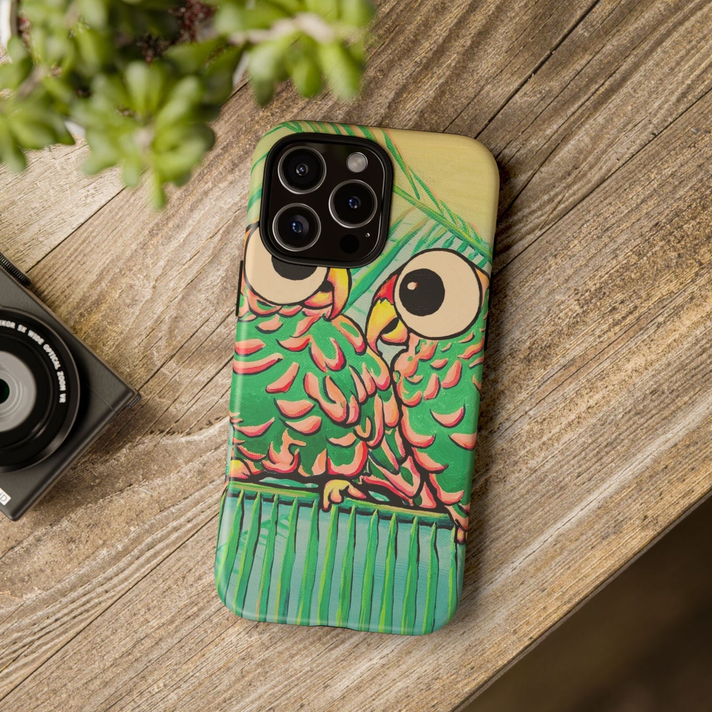 Chatty Cyclops Parrots Tough Phone Case