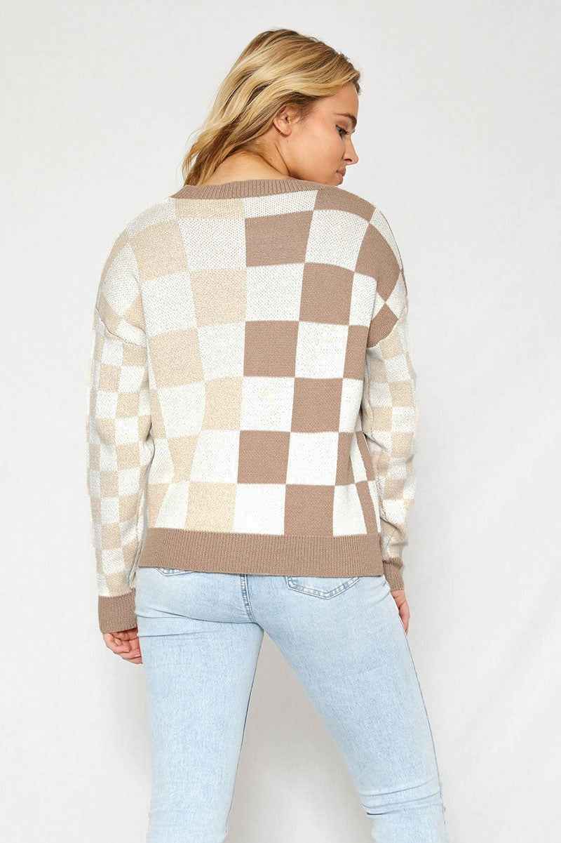 Checkered Cardigan