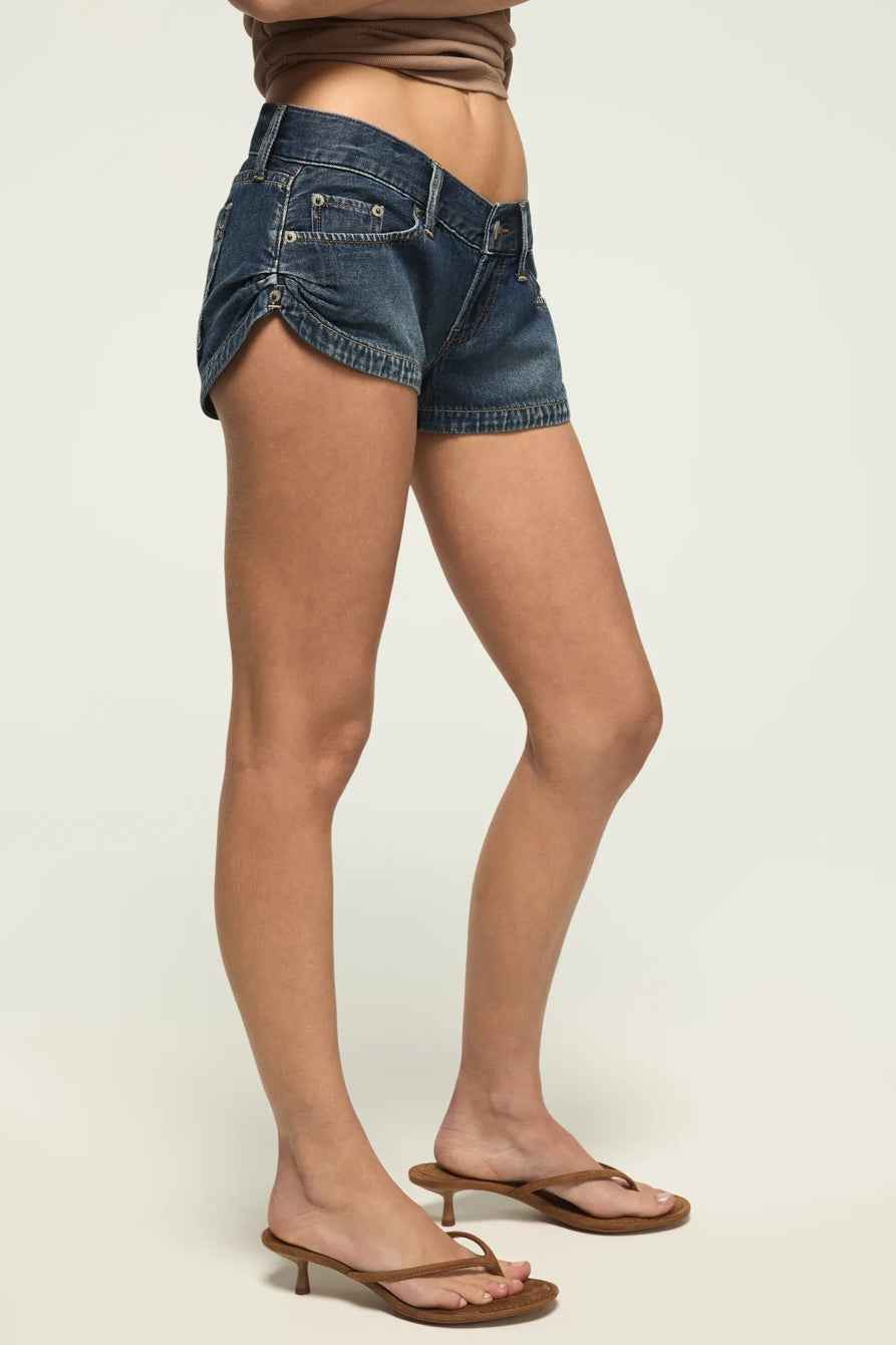 [163345-410] WOMENS LUCKY BRAND MICRO MINI SHORT - WASHED UP