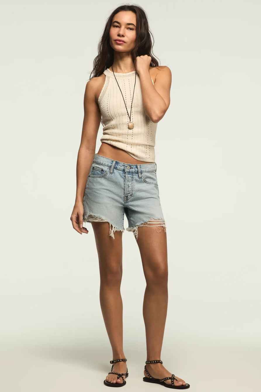 [163400-440] WOMENS LUCKY BRAND BAGGY 5" SHORT - FEELIN' PEACHY WASH