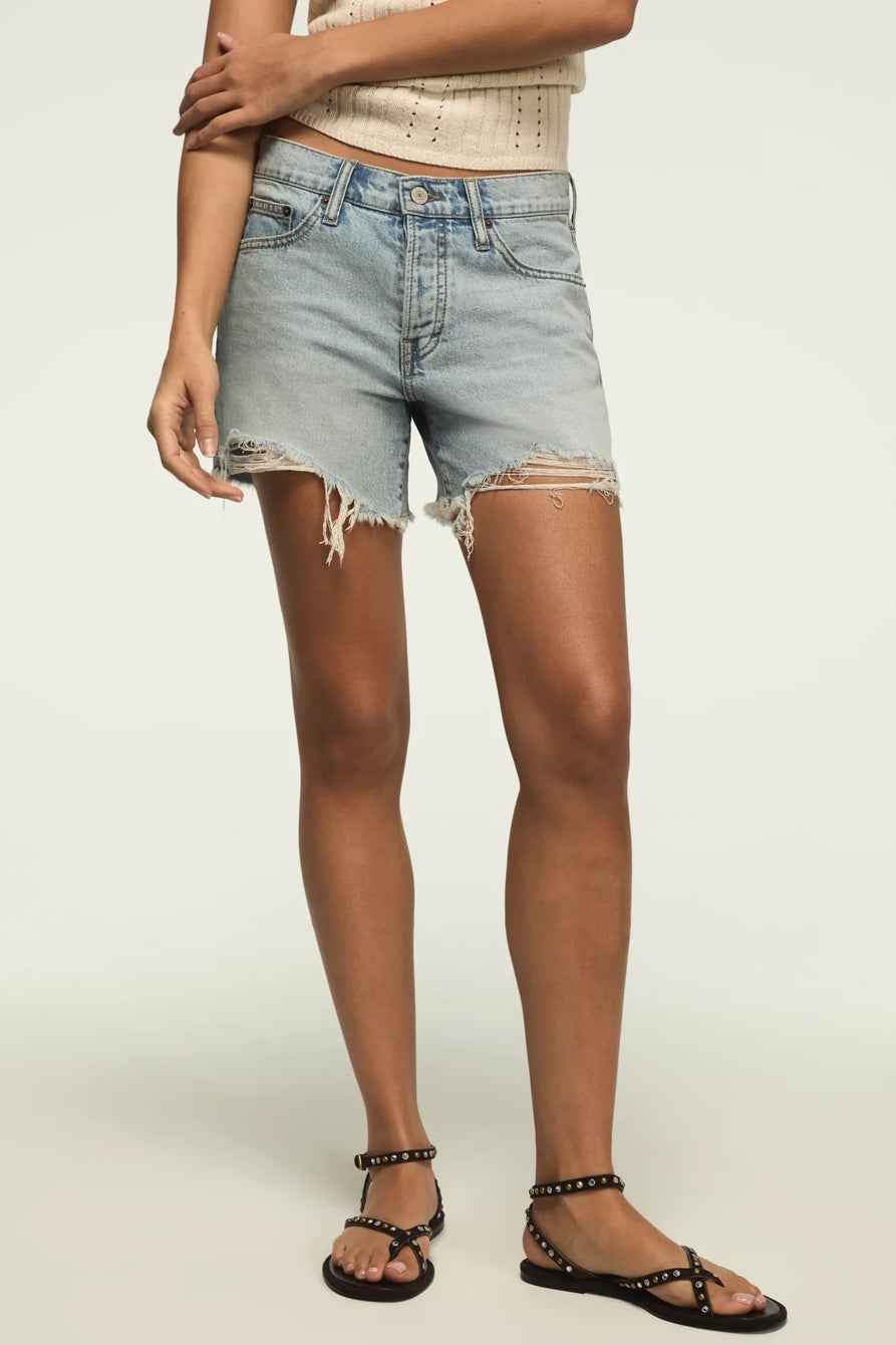 [163400-440] WOMENS LUCKY BRAND BAGGY 5" SHORT - FEELIN' PEACHY WASH