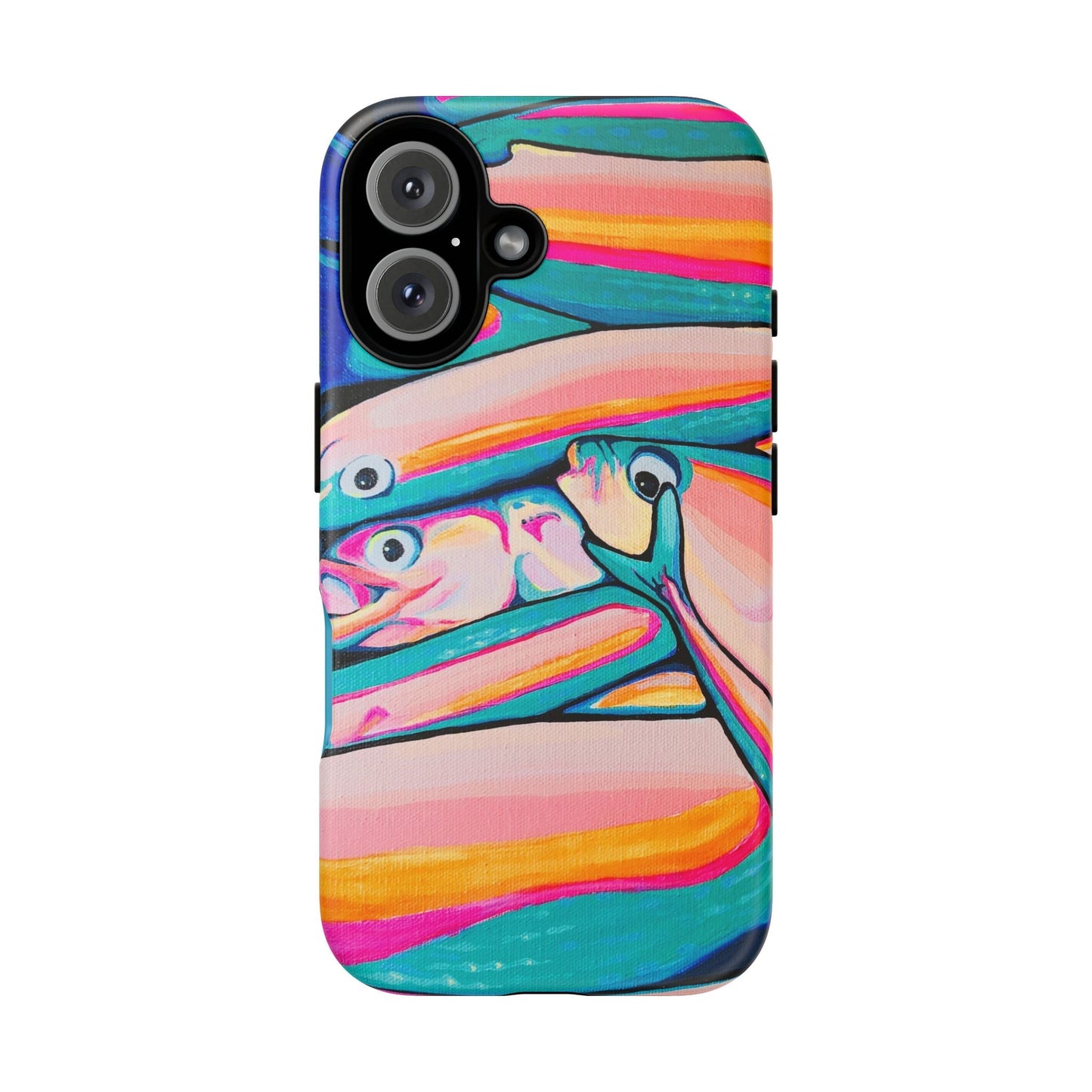 Neon Fish Tough Phone Case