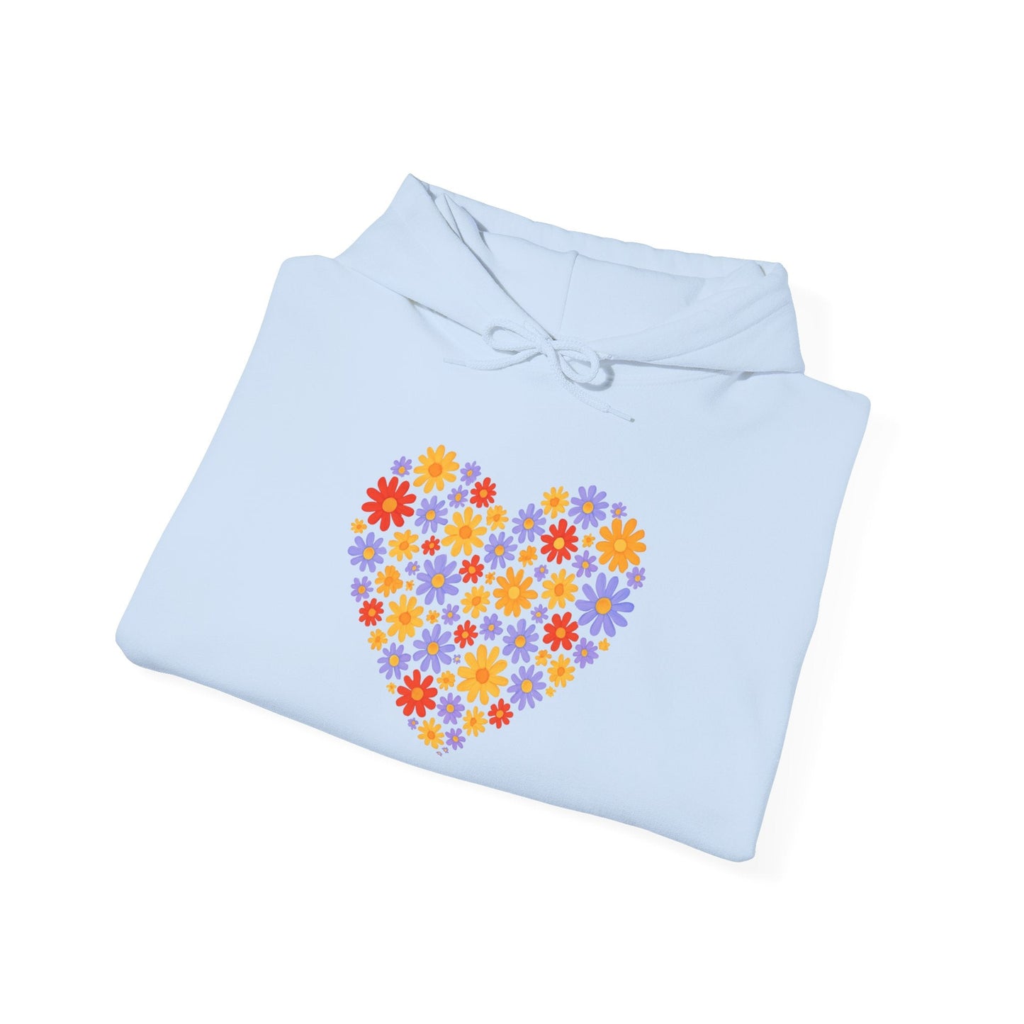 Floral Heart Hoodie - Female Cozy Hoodie - Perfect Gift for Any Occasion