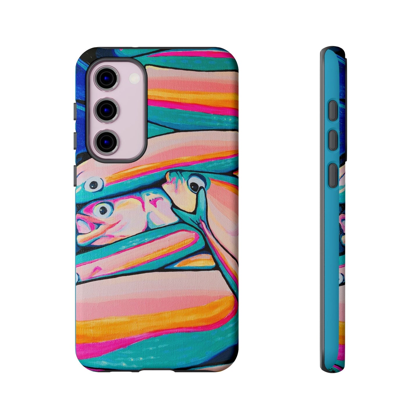 Neon Fish Tough Phone Case