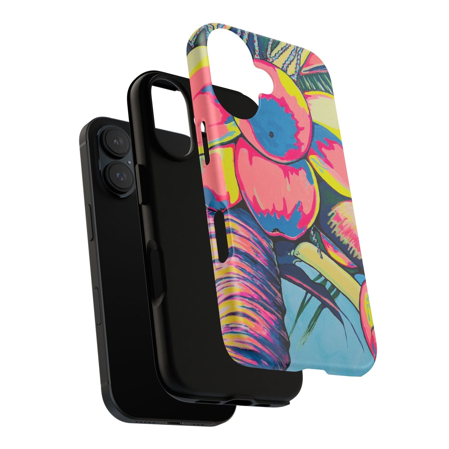 Neon Coconuts Tough Phone Case