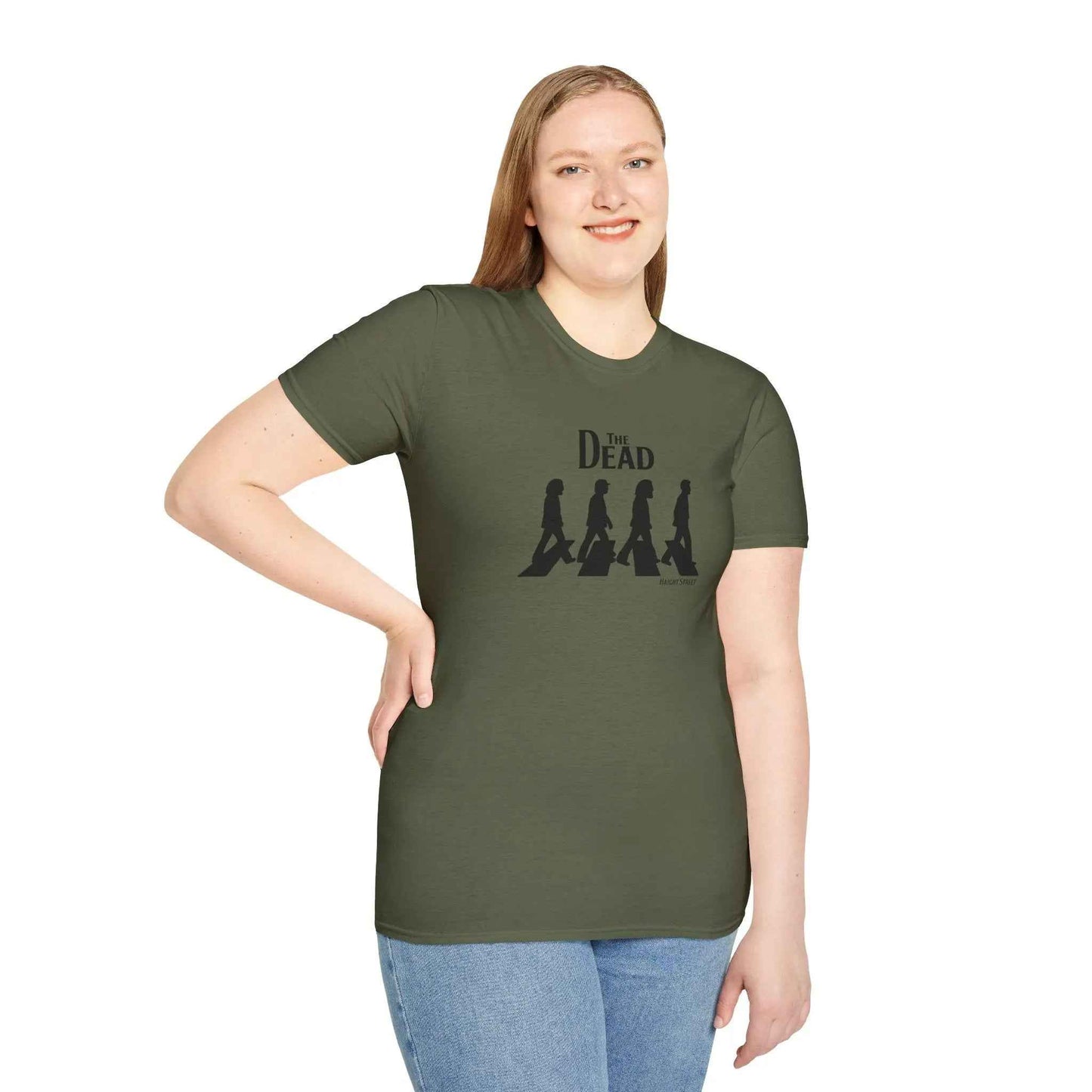 "Jerry Road" Haight Street Crosswalk Silhouettes Grateful Dead T-Shirt