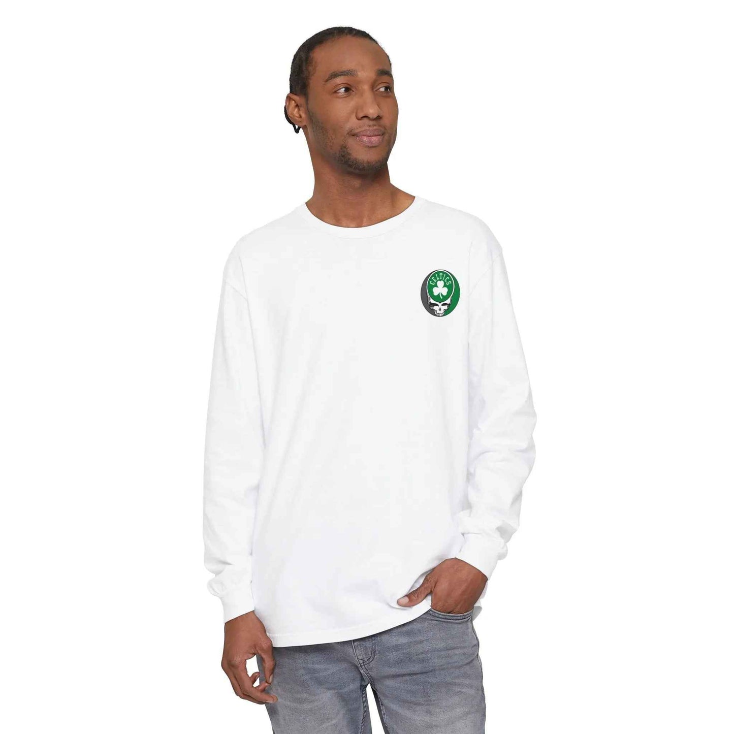 Boston Celtics Two-Sided Vineyard Collection Garment-dyed Long Sleeve