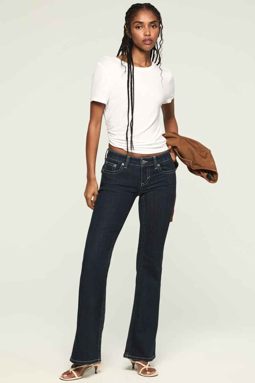 [167254-410] WOMENS LUCKY BRAND LOW RISE FLARE - LATE AT NIGHT WASH
