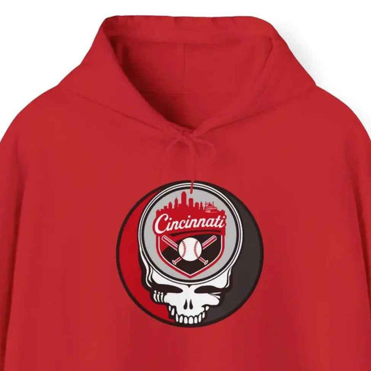 Cincinnati Reds Original Stealie Grateful Dead Hoodie