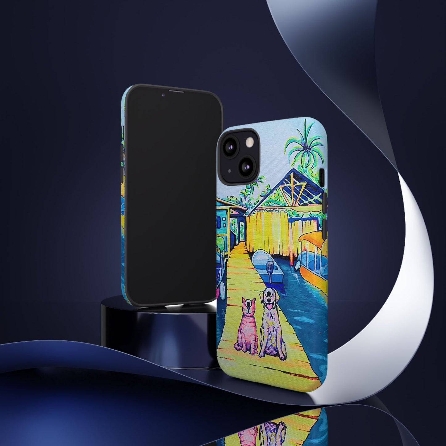 Cyclops Cat and Dog in Bocas Tough Phone Case