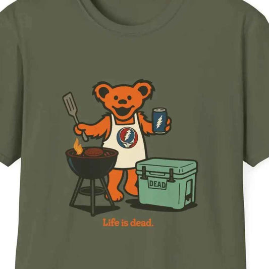 Grillin' Bear - Life is dead.® Grateful Dead T-Shirt