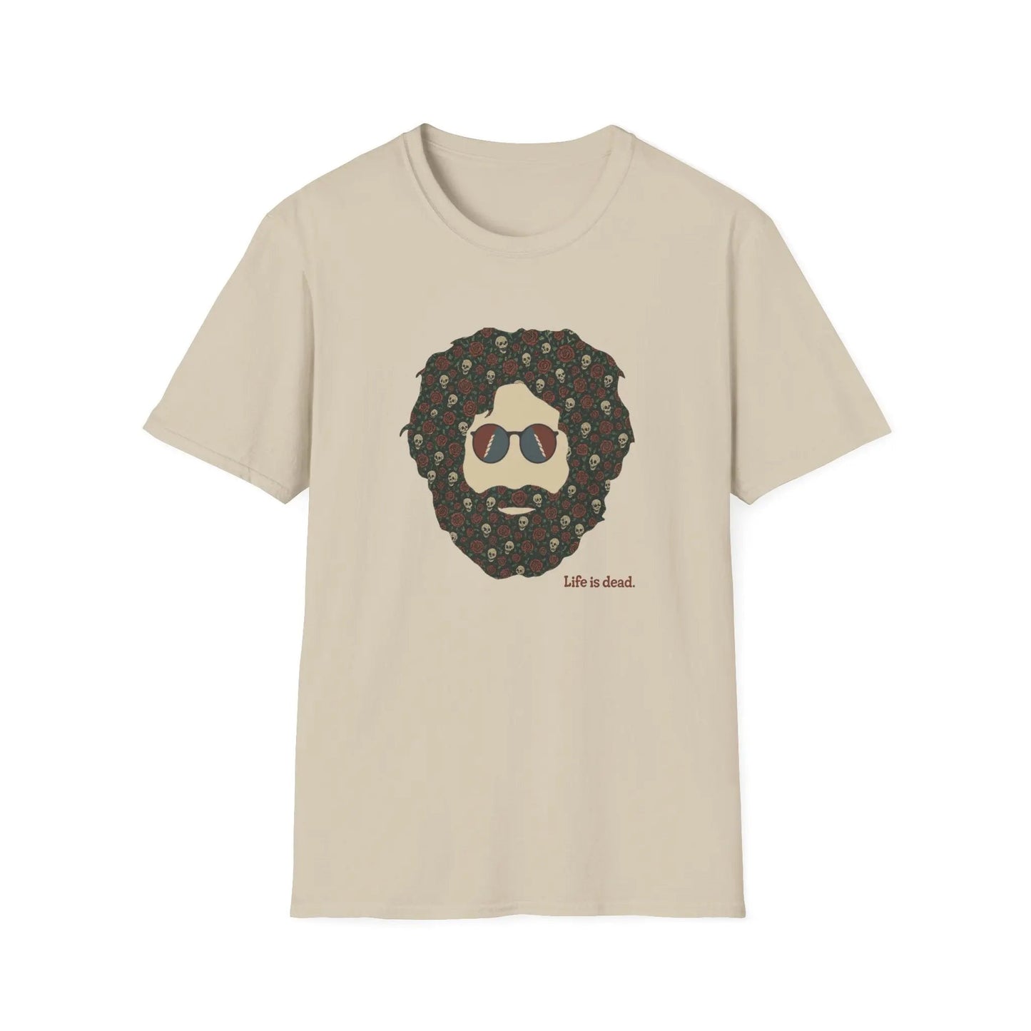 Skull & Roses Jerry Life is dead.® Grateful Dead T-Shirt