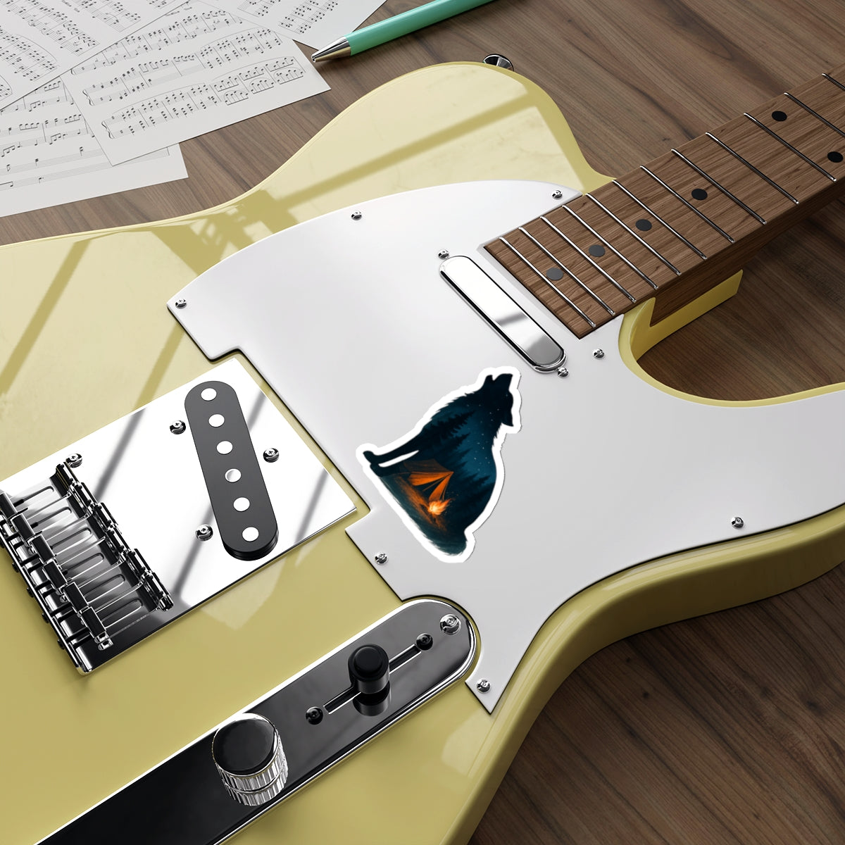 Moonlit Howl Die-Cut Sticker