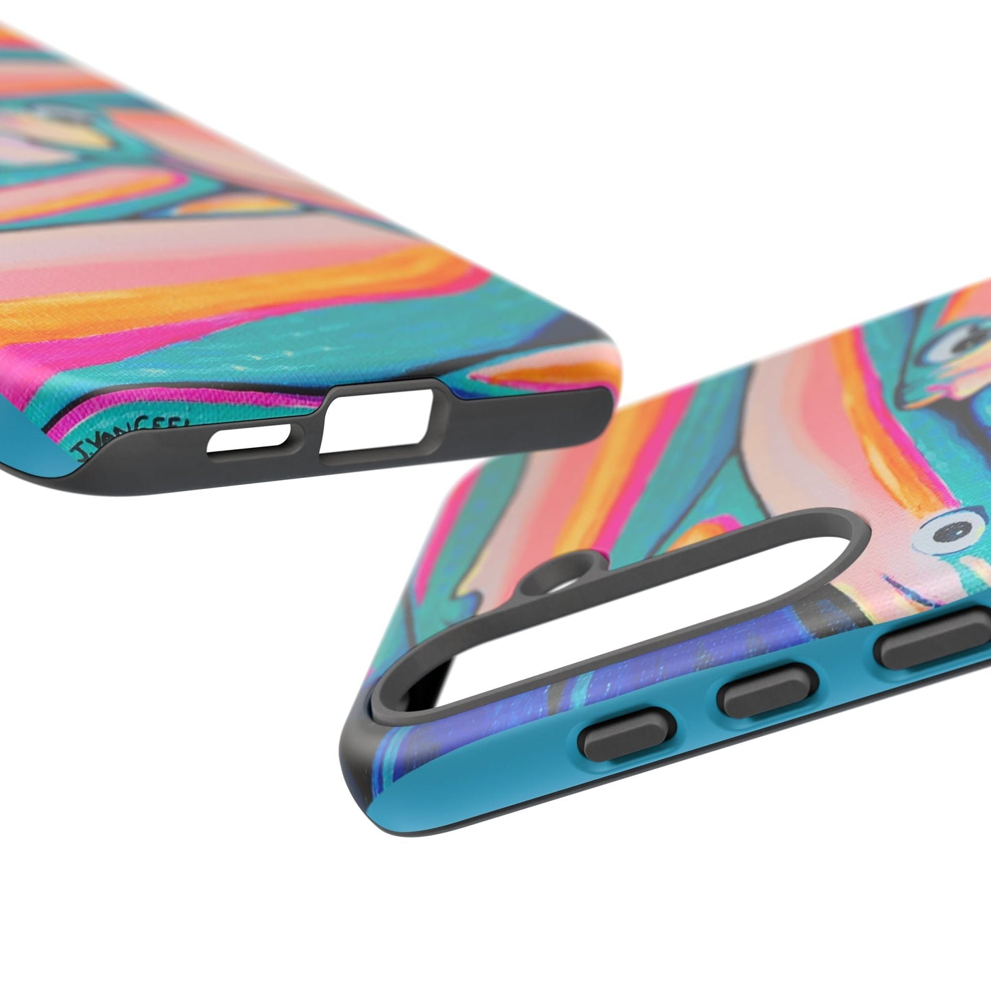 Neon Fish Tough Phone Case