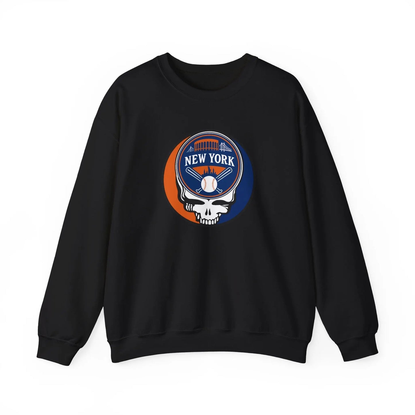 New York Mets Original Stealie Grateful Dead Crewneck Grateful Dead Sweatshirt