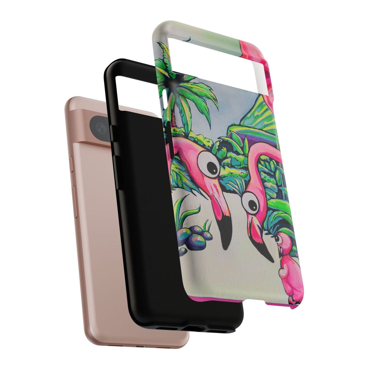 Cyclops Flamingo Family Tough Phone Case