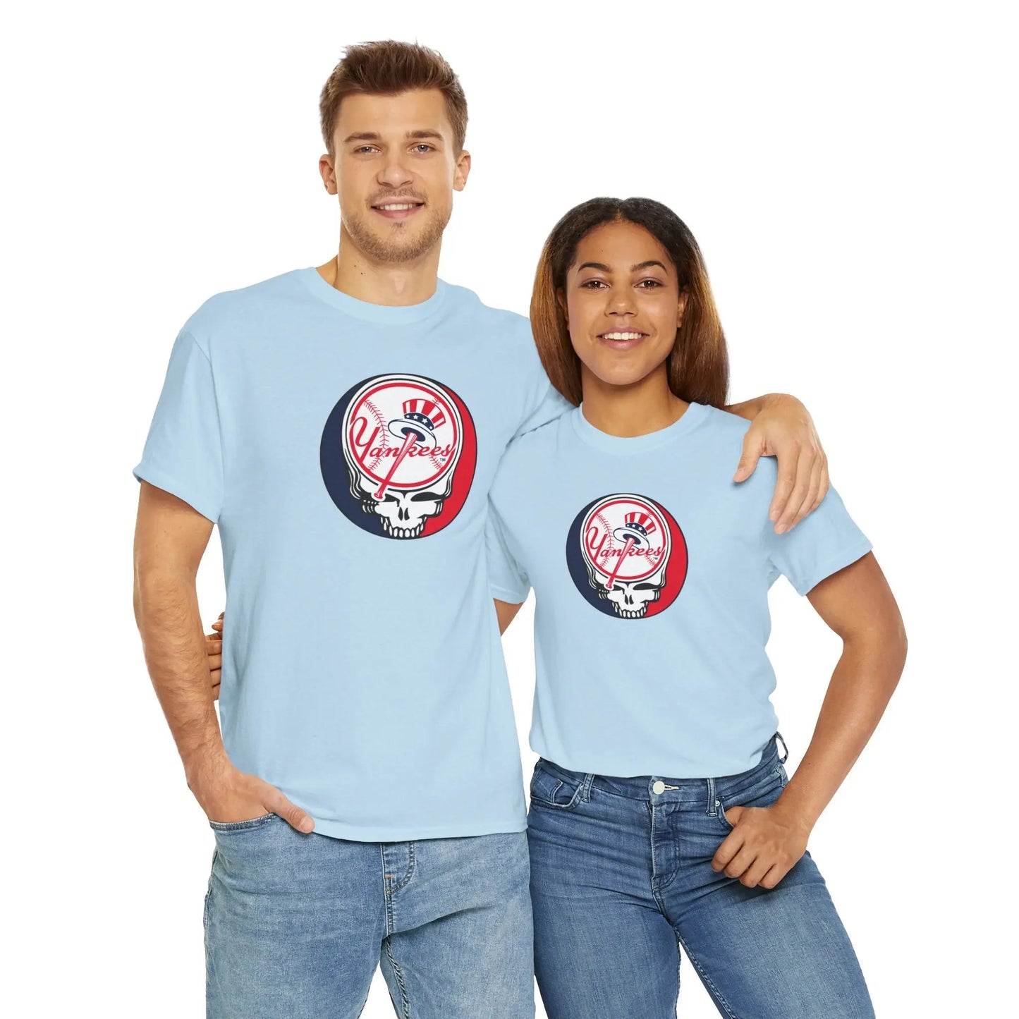New York Yankees Logo Stealie Grateful Dead T-Shirt