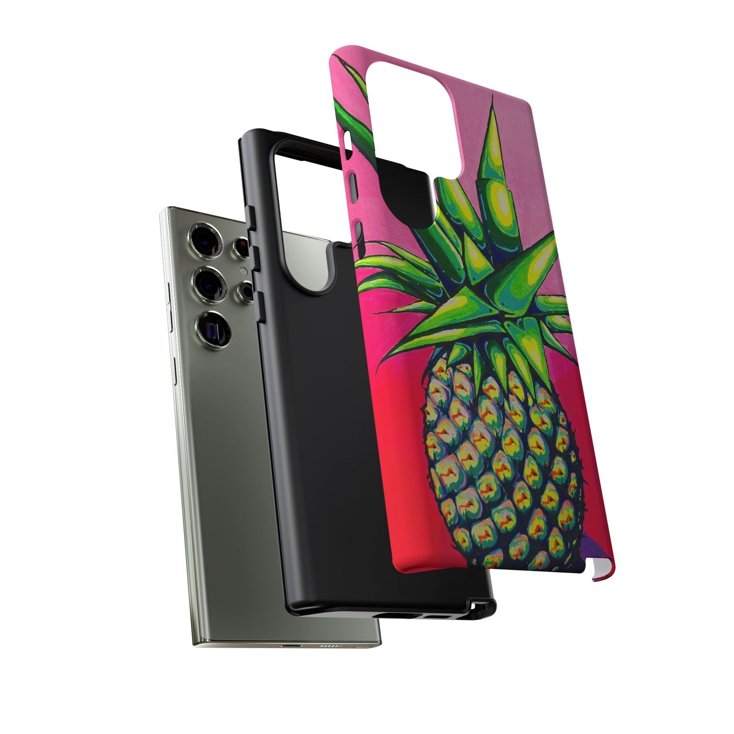 Neon Pineapple Tough Phone Case