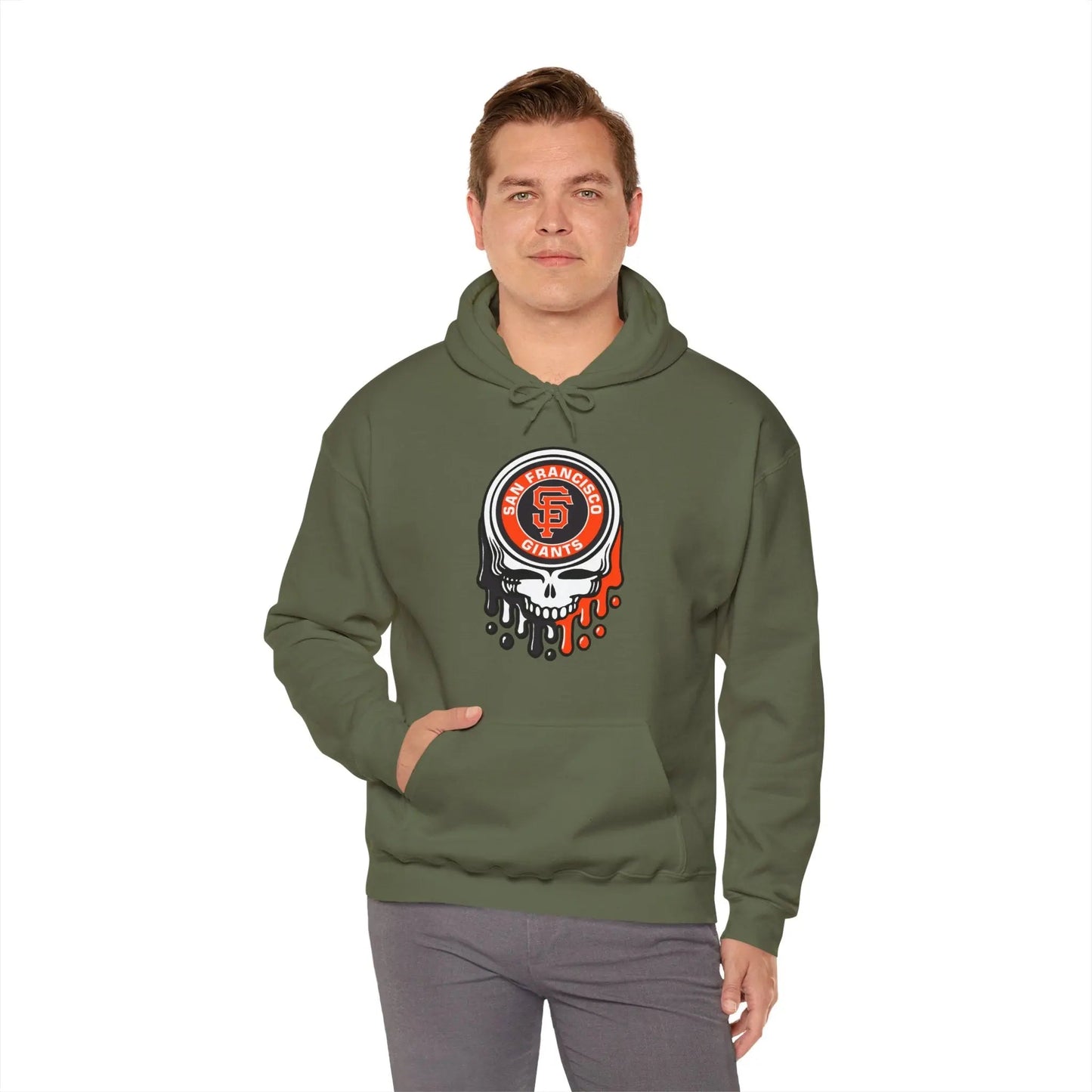 San Francisco Giants Logo Dripping Stealie Grateful Dead Hoodie