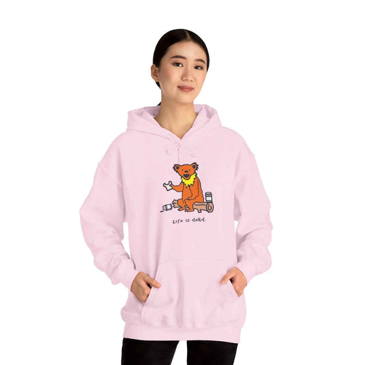 Life is dead.® Snackin' Bear Grateful Dead Hoodie