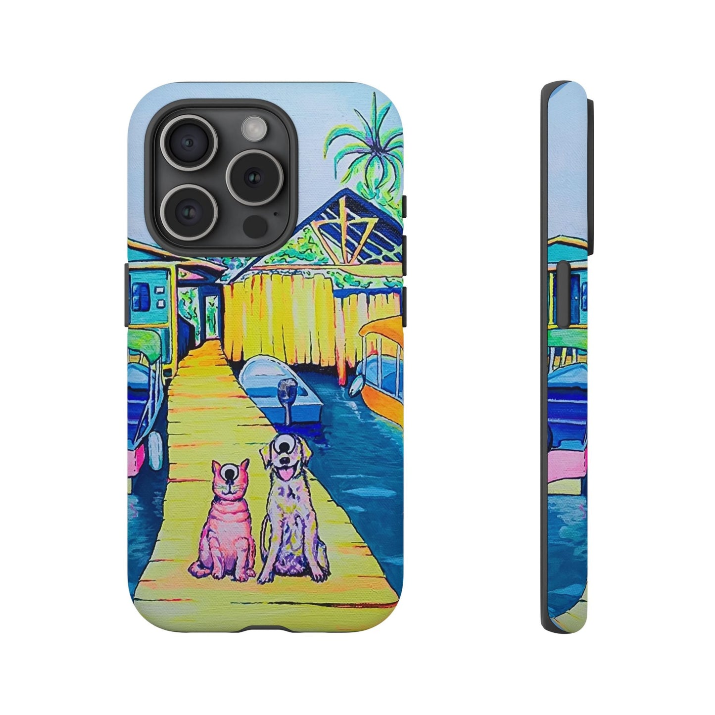 Cyclops Cat and Dog in Bocas Tough Phone Case