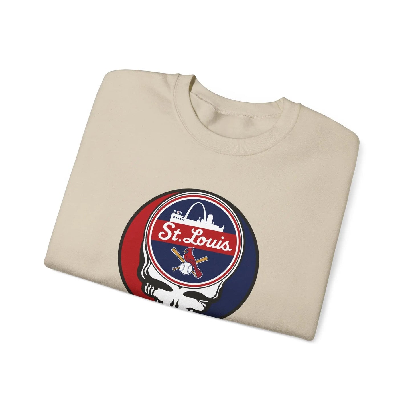 St. Louis Cardinals Original Stealie Grateful Dead Crewneck Grateful Dead Sweatshirt