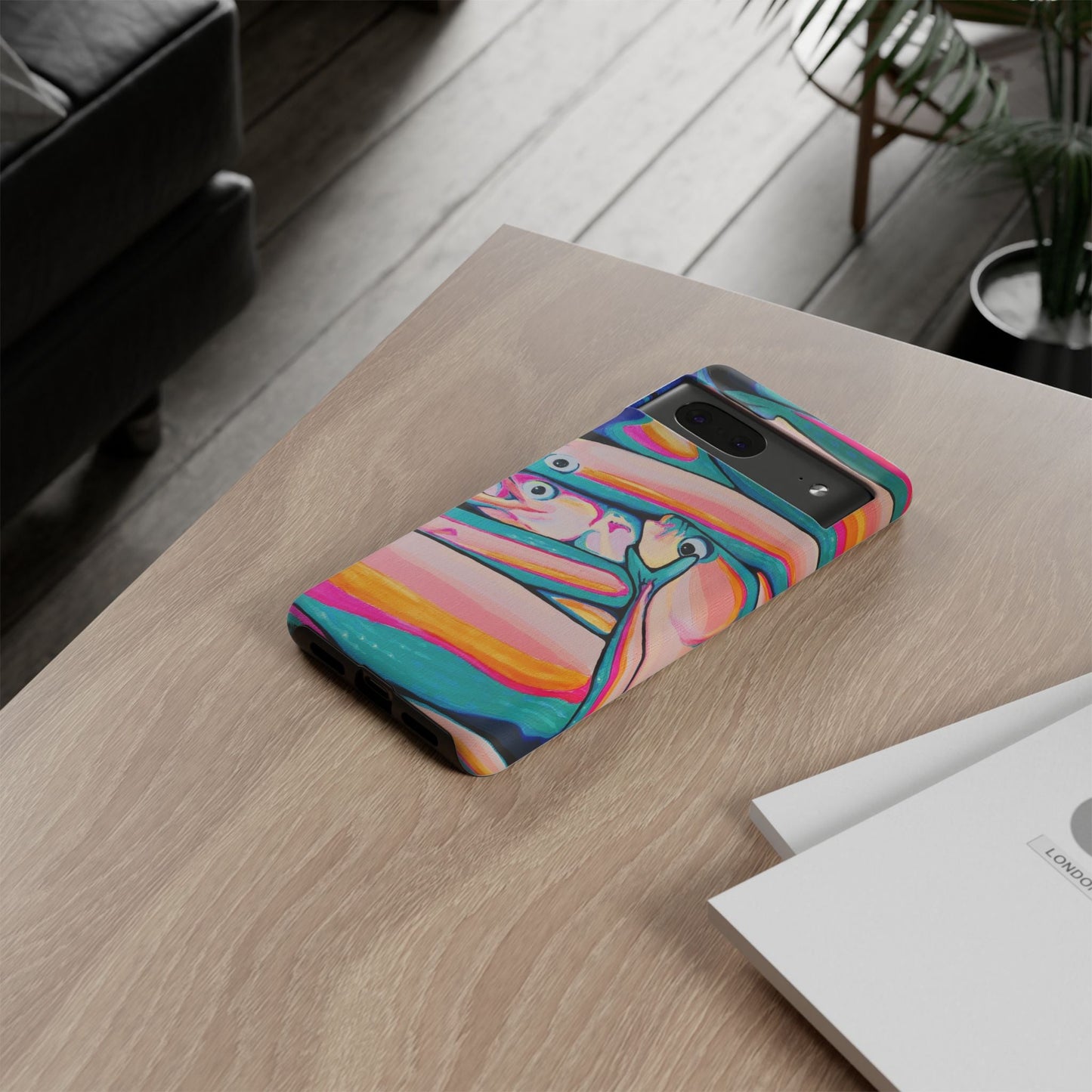 Neon Fish Tough Phone Case
