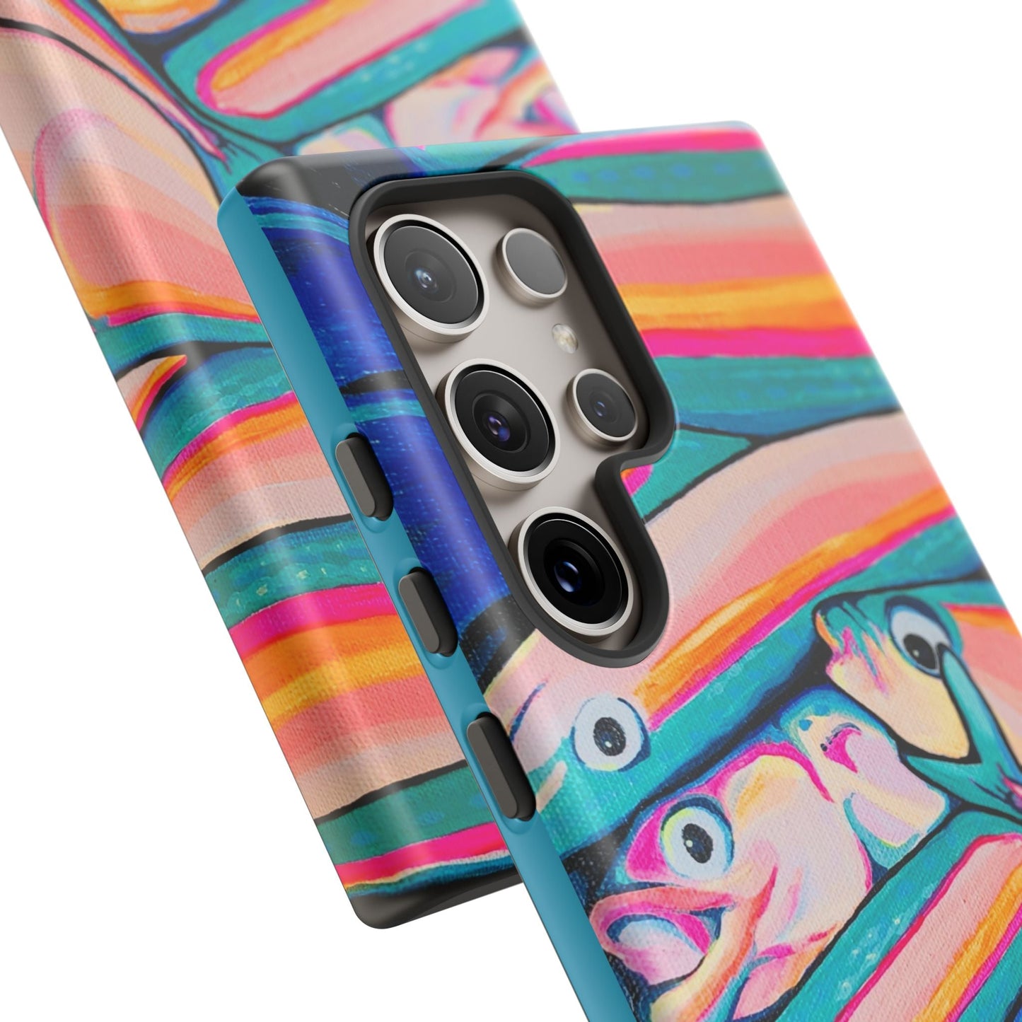 Neon Fish Tough Phone Case